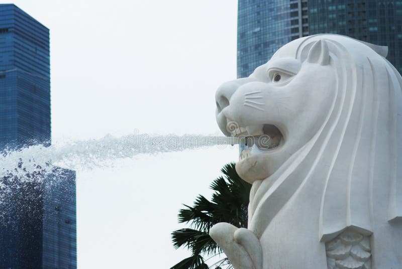 Merlion, the symbol of Singapore