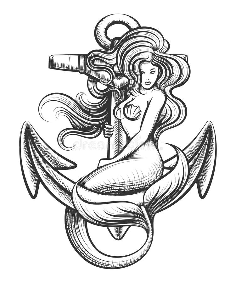 Mermaid - Tribal Sea Monster SVG Digital Download - Tribal, Tattoo Cricut,  Cameo, Silhouette - Vector, Clipart, Decals Stock Vector - Illustration of  murens, sticker: 200663574