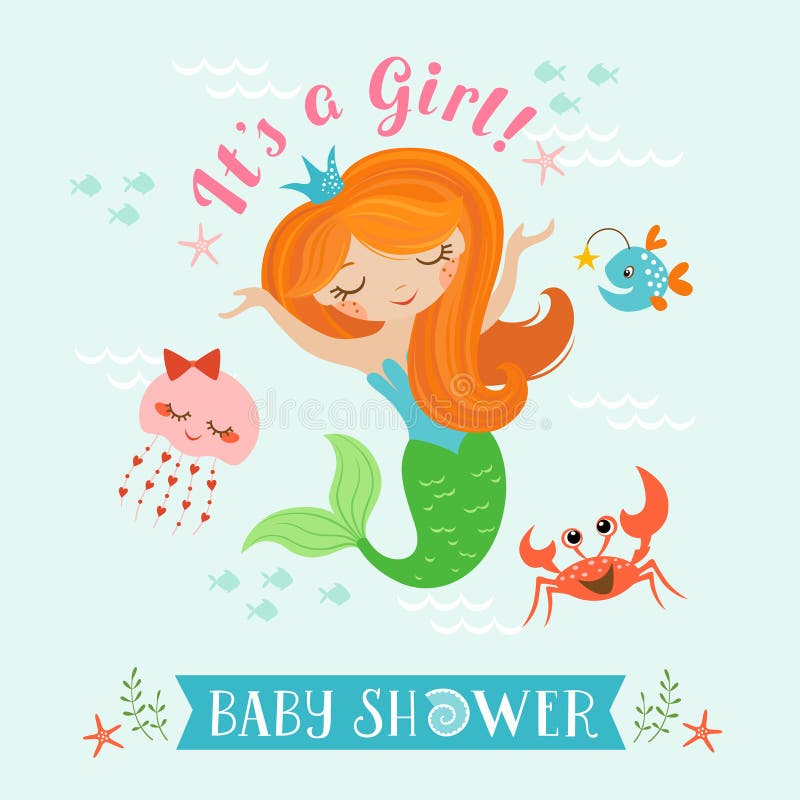 Mermaid baby shower