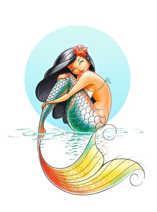 Mermaid fairy-tale character royalty free illustration Mermaid fairy-tale character royalty free illustration