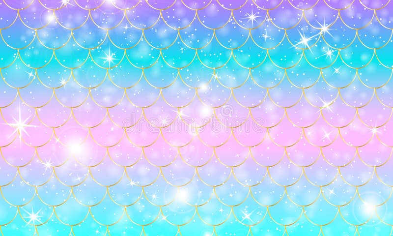 photorealistic background with rainbow fish scales. print with golden  iridescent fish scales, a fairy-tale mermaid. AI generated 29244692 Stock  Photo at Vecteezy