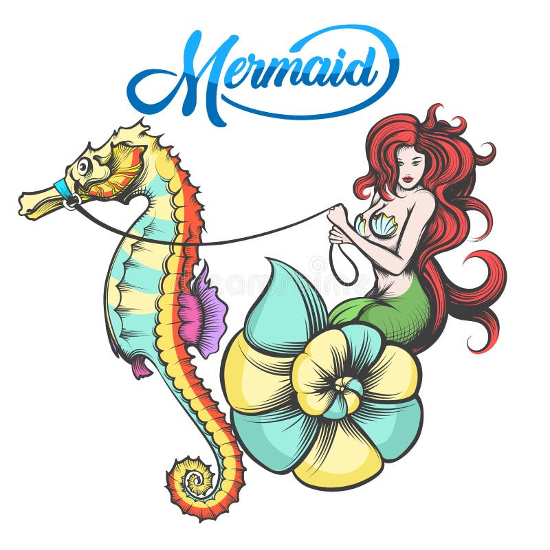 Mermaid with Sea Horse