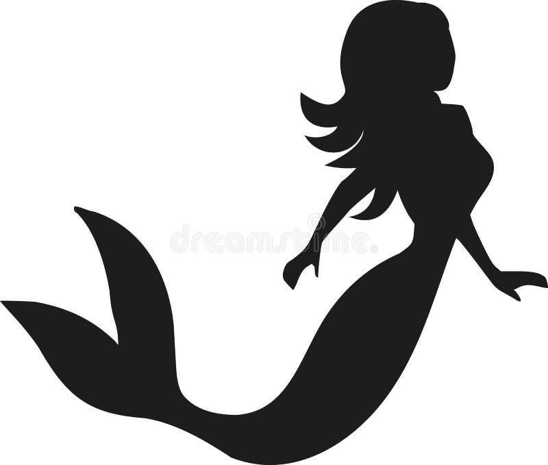 Mermaid Silhouette Clip Art
