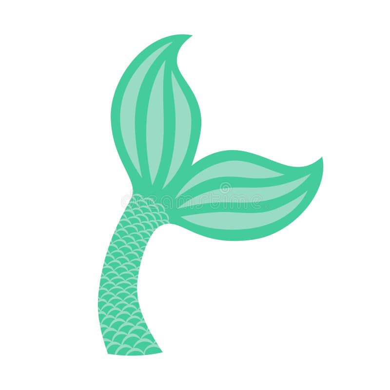 Download Mermaid Tail. Silhouette Of Whale Tail Icon. Fish Tail. Vector Stock Vector - Illustration of ...