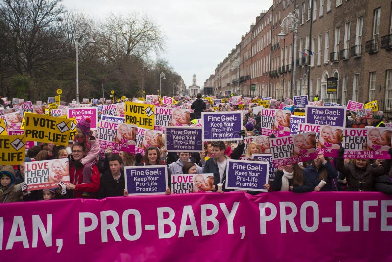 An estimated 30,000 people gather on Merrion Square,Dublin to protest about the decision of the Irish Government to legislate for Abortion.19th Jan 2013. An estimated 30,000 people gather on Merrion Square,Dublin to protest about the decision of the Irish Government to legislate for Abortion.19th Jan 2013.