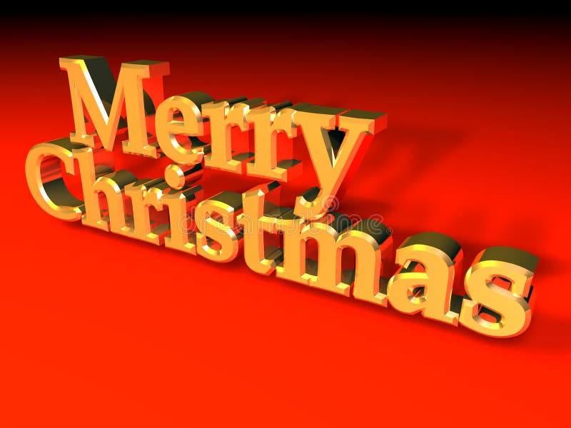 Merry Chrismas stock illustration