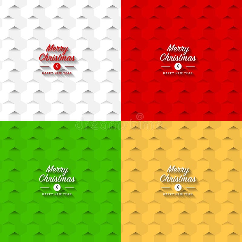 Merry Christmas background. Creative hexagonal pattern. Vector royalty free illustration Merry Christmas background. Creative hexagonal pattern. Vector royalty free illustration