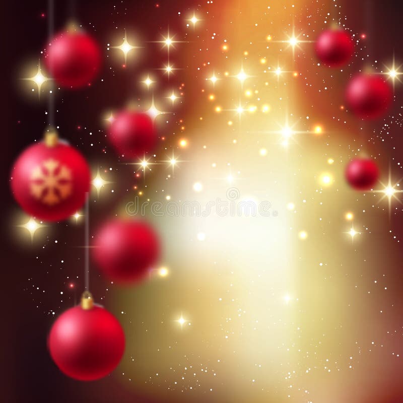 Merry Christmas Bauble Greeting Card Stock Vector Illustration of