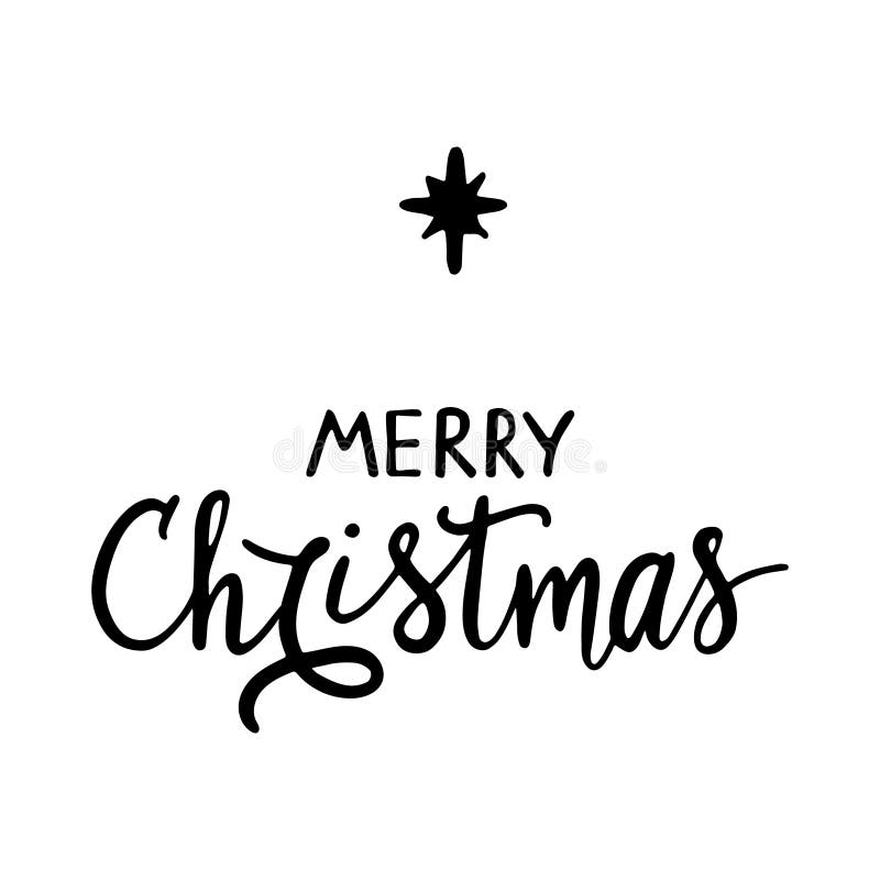 merry christmas word design