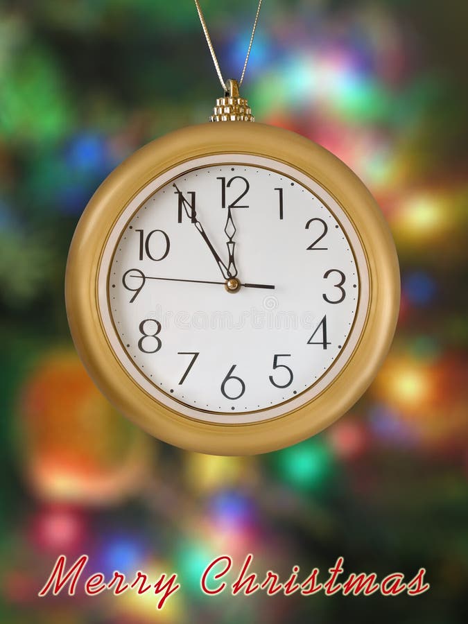 Merry Christmas! Clock (5 minutes to 12)