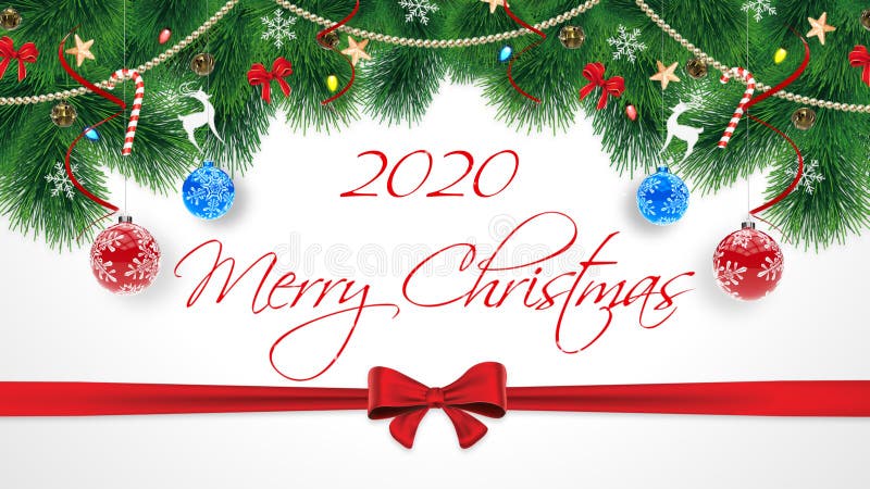 2020 Merry Christmas. Cute Original Merry Christmas Congratulations Card With Subscription ...