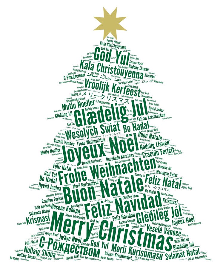 Merry christmas different languages deals