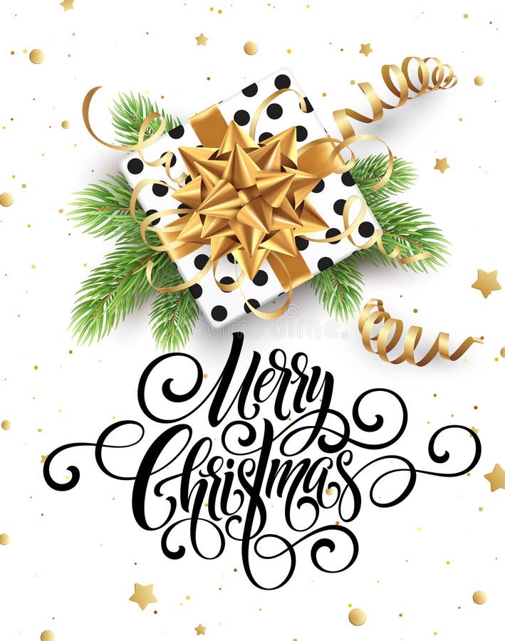 Merry Christmas Handwriting Script Lettering. Christmas Greeting ...