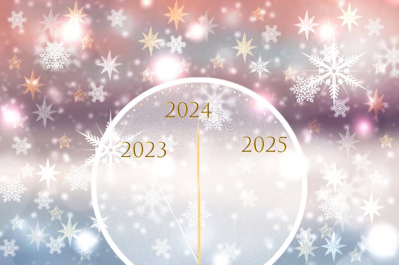 Merry Christmas and Happy New Year 2024 Card Background Texture Design