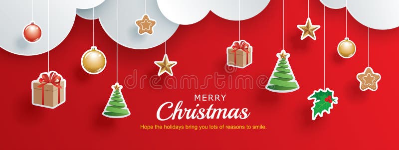 Merry Christmas and Happy New Year Greeting Card Banner Template Throughout Merry Christmas Banner Template