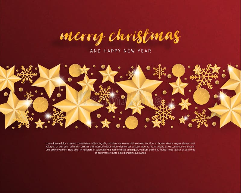 Merry Christmas and Happy new year greeting card in paper cut style background. Vector illustration Christmas celebration star, stock illustration Merry Christmas and Happy new year greeting card in paper cut style background. Vector illustration Christmas celebration star, stock illustration