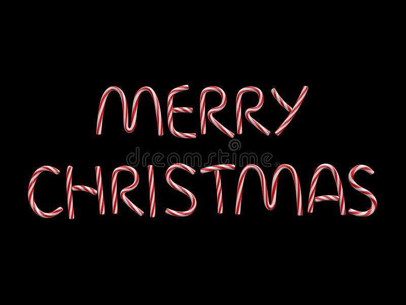 Merry Christmas title stock illustration