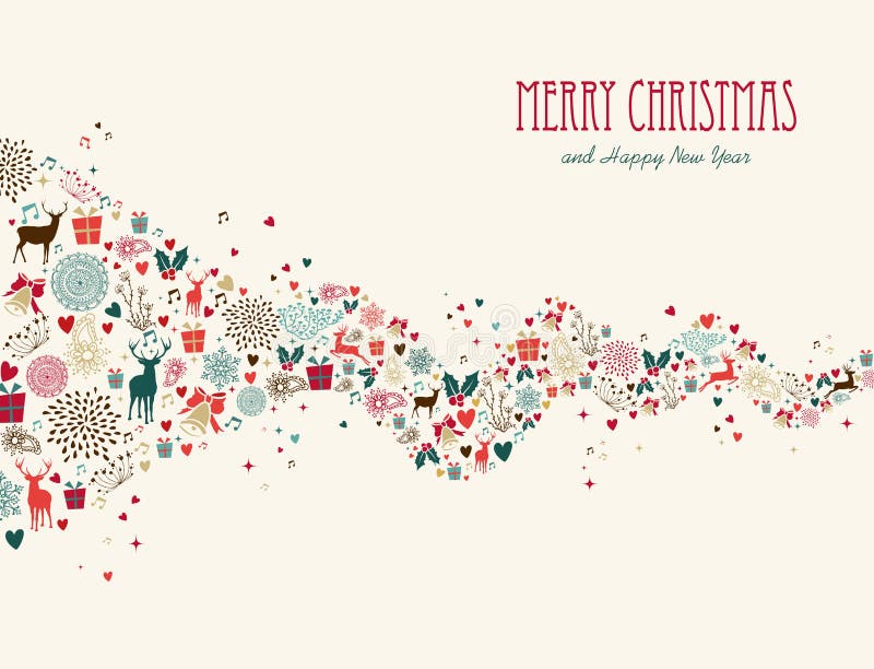 Merry Christmas Star Shape Illustration Stock Vector - Illustration of ...