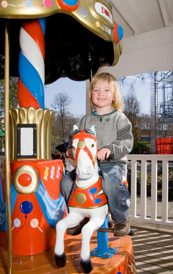 Merry-go-round horse carousel