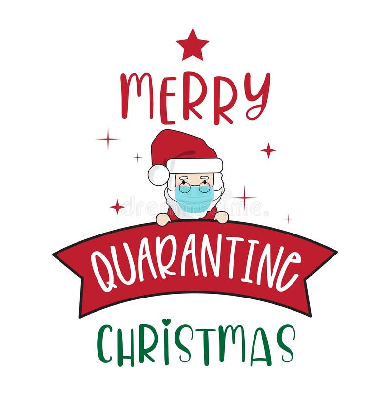 Merry Quarantine Christmas 2020-Funny Greeting Card for Christmas in