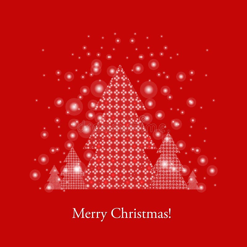 Merry xmas-vykort royaltyfri illustrationer