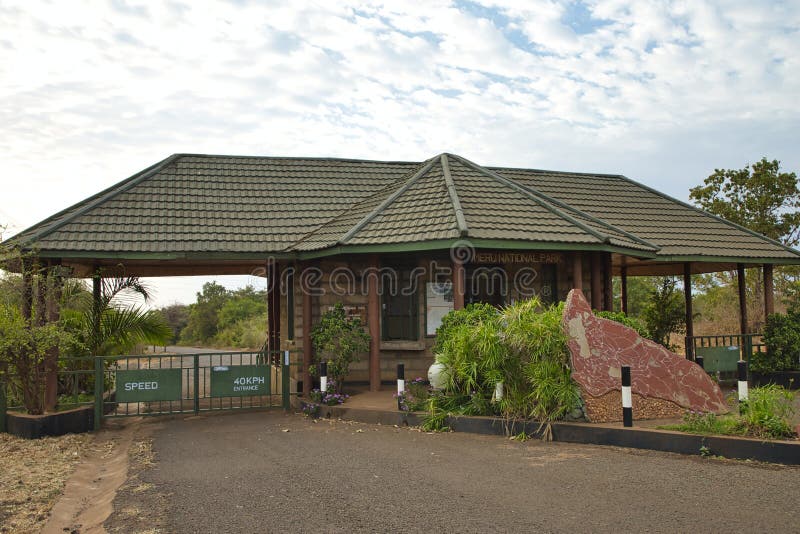 Meru National Park, Meru County, Kenya - July 28, 2021: Access to Meru National Park at Murera Gate. royalty free stock photos Meru National Park, Meru County, Kenya - July 28, 2021: Access to Meru National Park at Murera Gate. royalty free stock photos