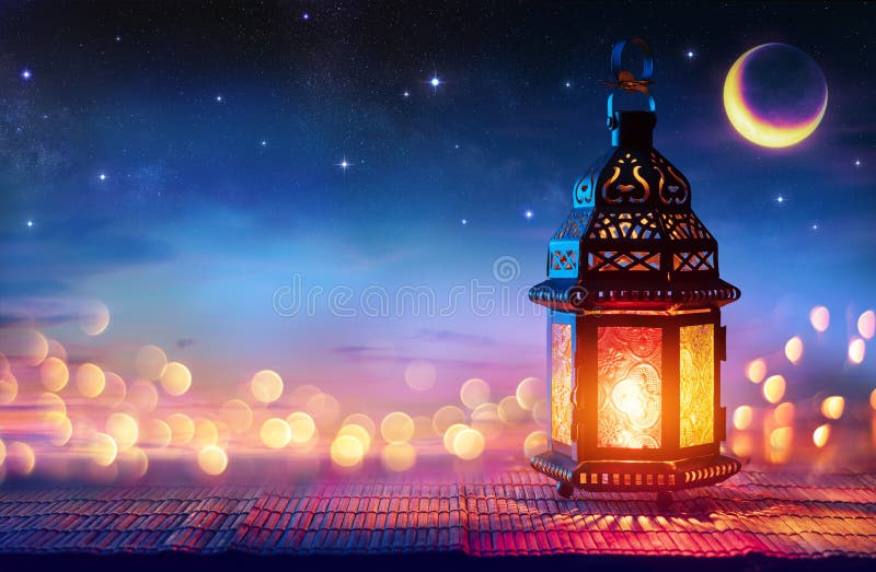 Mes sagrado musulmán ramadan kareem fotos de archivo