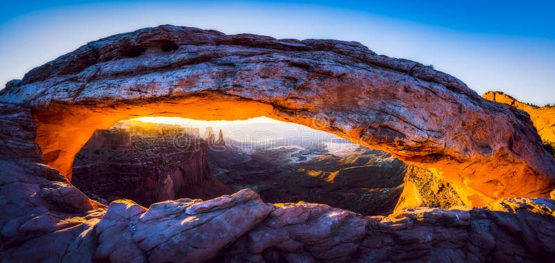 Mesa arch,Canyonland National park  when sunrise,Moab,Utah,usa