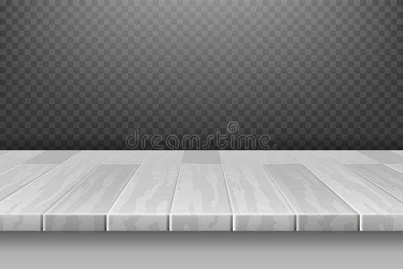 Mesa branca de madeira, superfície de tampo da mesa na perspectiva na ilustração do vetor do contexto da manta ilustração do vetor Mesa branca de madeira, superfície de tampo da mesa na perspectiva na ilustração do vetor do contexto da manta ilustração do vetor