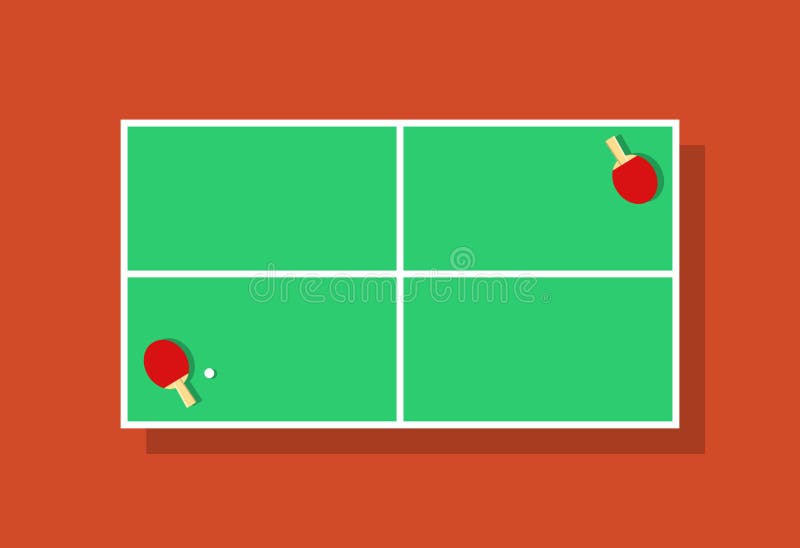 Ilustração de tênis de mesa ping pong isolado