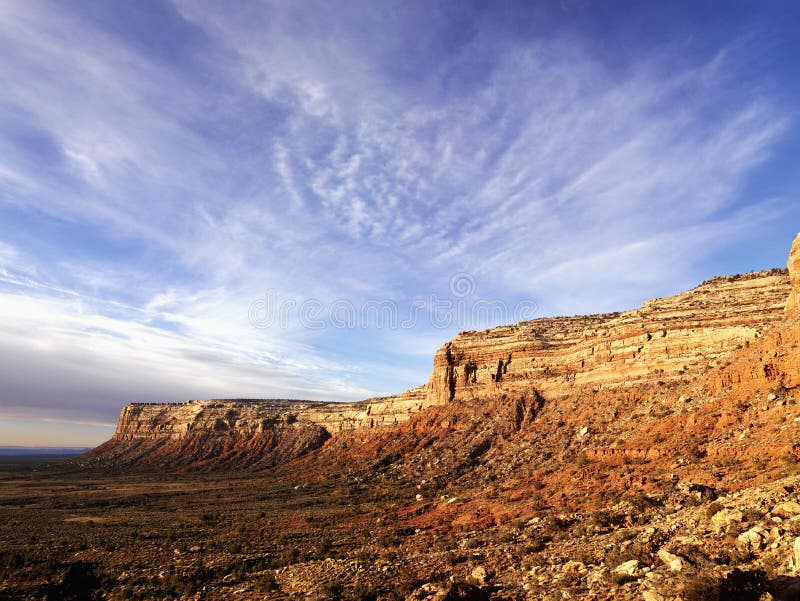 Mesa In The Desert Stock Photos - Image: 13047263