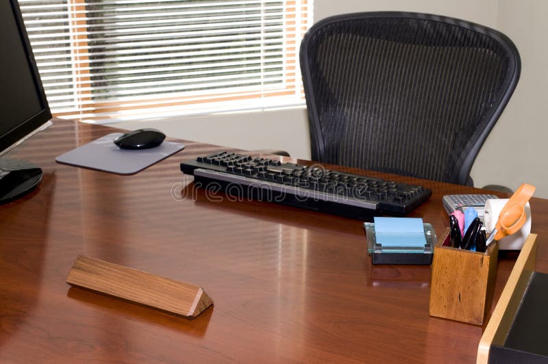 Mesa executiva foto de stock Mesa executiva foto de stock