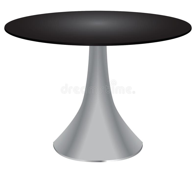 Mesa redonda ilustração stock