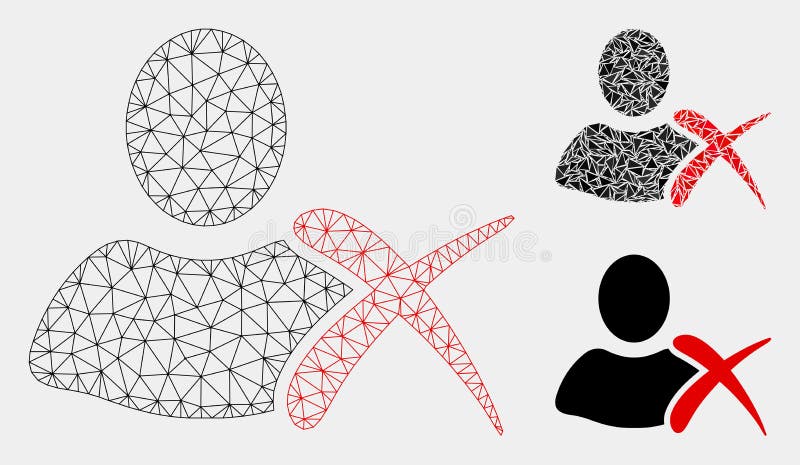 Erase Vector Mesh Wire Frame Model and Triangle Mosaic Icon. Mesh erase model with triangle mosaic icon. Wire frame polygonal mesh of erase. Vector collage of triangle elements in different sizes and color tints. Abstract 2d mesh erase