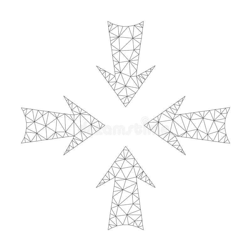 Download Mesh Vector Reduce Arrows Icon Stock Vector - Illustration ...