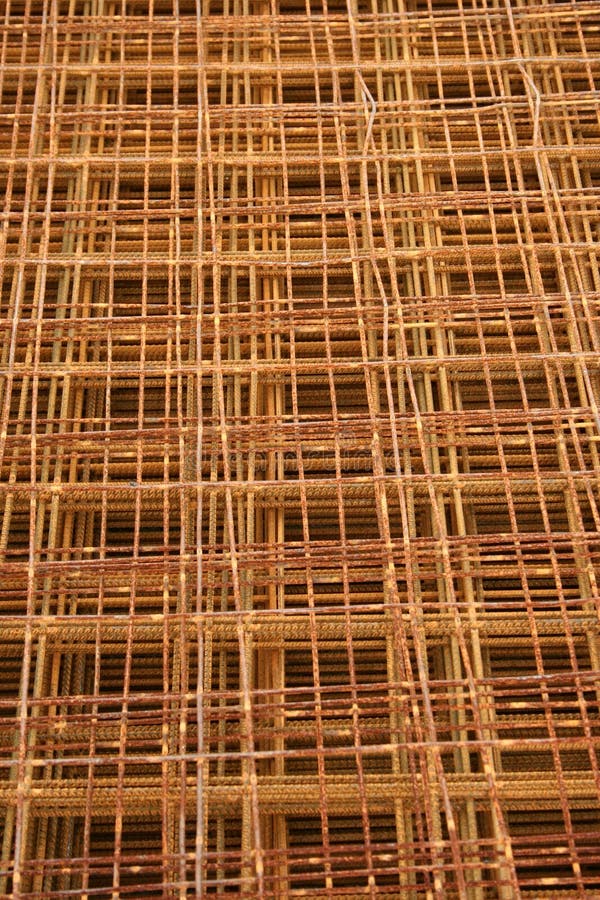 Mesh Wire Reinforcement Mats 2 Stock Photo Image of installed