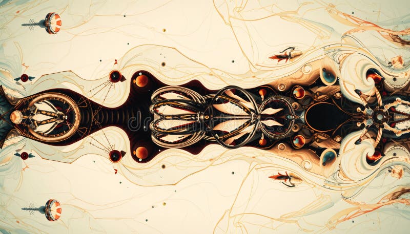 Mesmerizing Abstract Digital Artwork stock photos