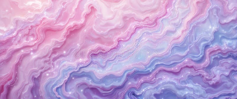 Mesmerizing abstract swirl of pastel colors, blending pinks and purples, creating a dreamy, fluid texture. vector illustration