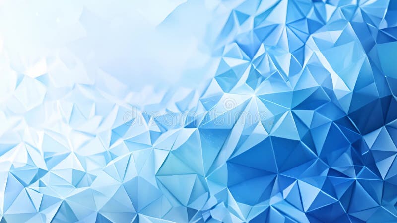 Mesmerizing Blue Crystal Abstraction, a Captivating Visual Symphony 