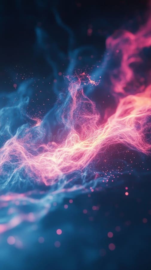 Mesmerizing Fractal Energy Waves Creating Stunning Visual Effects - Perfect for Abstract and Tech Themes. An electrifying display of fractal energy waves creating stunning visual effects with vibrant neon colors and dynamic motions, ideal for abstract and technical themes.