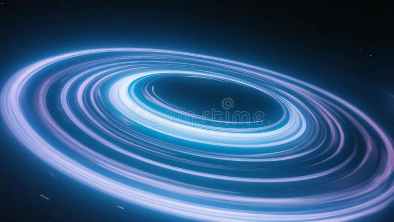 Glowing Spiral Vortex Abstract Space Flow stock illustration