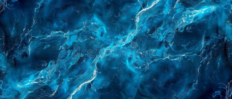 Abstract Dark Blue Ocean Water Texture vector illustration