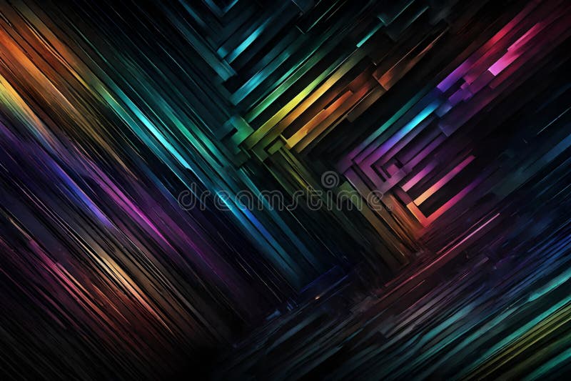 A mesmerizing mixture of RGB colors spiraling and blending together against a dark background. Abstract art showcasing dynamic stock illustration