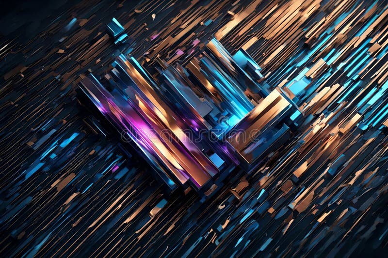 A mesmerizing mixture of RGB colors spiraling and blending together against a dark background. Abstract art showcasing dynamic stock illustration
