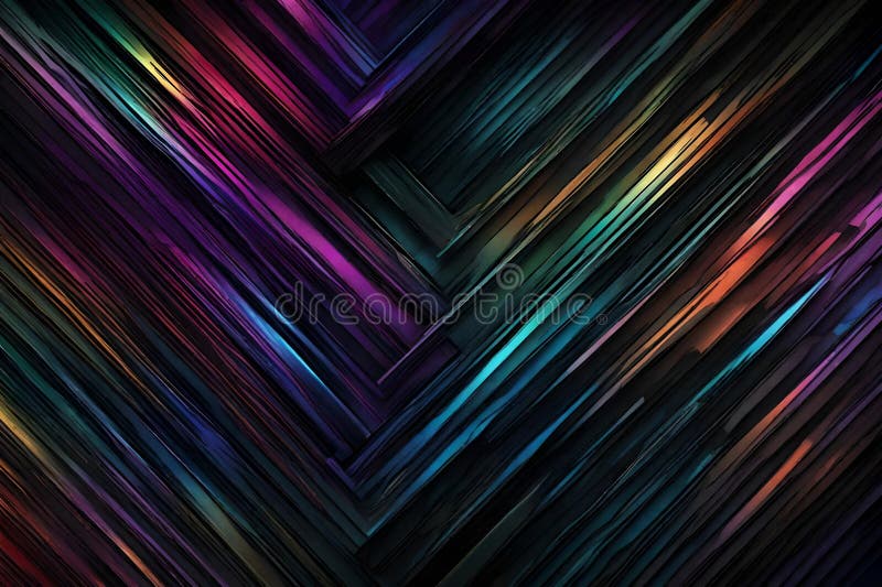 A mesmerizing mixture of RGB colors swirling and merging over a dark background. Abstract art featuring vibrant hues in dynamic royalty free illustration