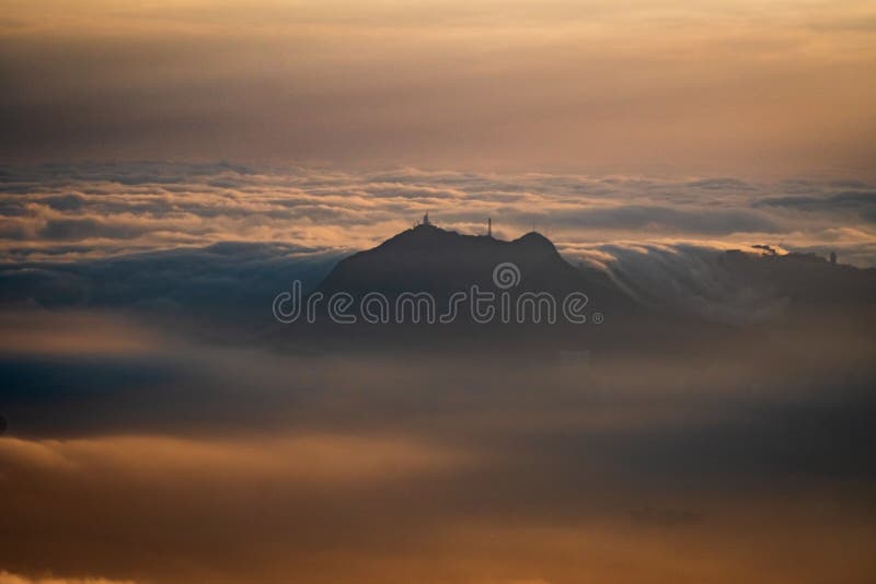 Mesmerizing scenery of the beautiful blue sky with clouds background royalty free stock photos