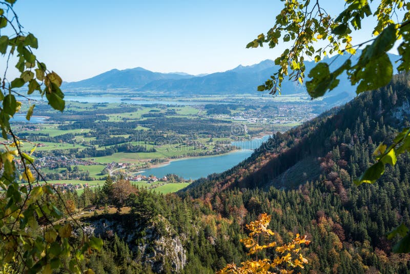 Mesmerizing scenery of the towns from the mountains royalty free stock image