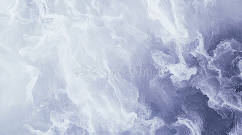 Mesmerizing swirling white pattern on deep blue backdrop evokes smoke or clouds, creating mystical, magical, mysterious stock photography