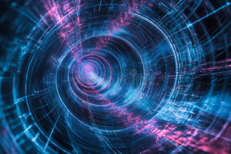 A mesmerizing visualization of quantum energy fields, forming intricate patterns of glowing stock photos