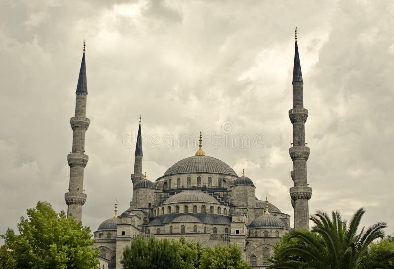 The famous Blue Mosque in Sultanahmet - Istanbul. The famous Blue Mosque in Sultanahmet - Istanbul